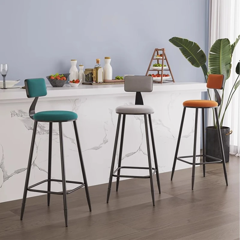 

Simple Modern High Stool Unusual Creative Designer American Barstools Comfortable Gaming Camping Taburete Alto Salon Furniture