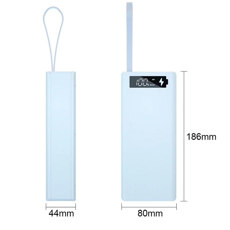 QC3.0 Fast Charge 16x18650 Battery Storage Boxes Support Quick & Wireless Charger Battery Box For Phone 16*18650 Power Bank Case