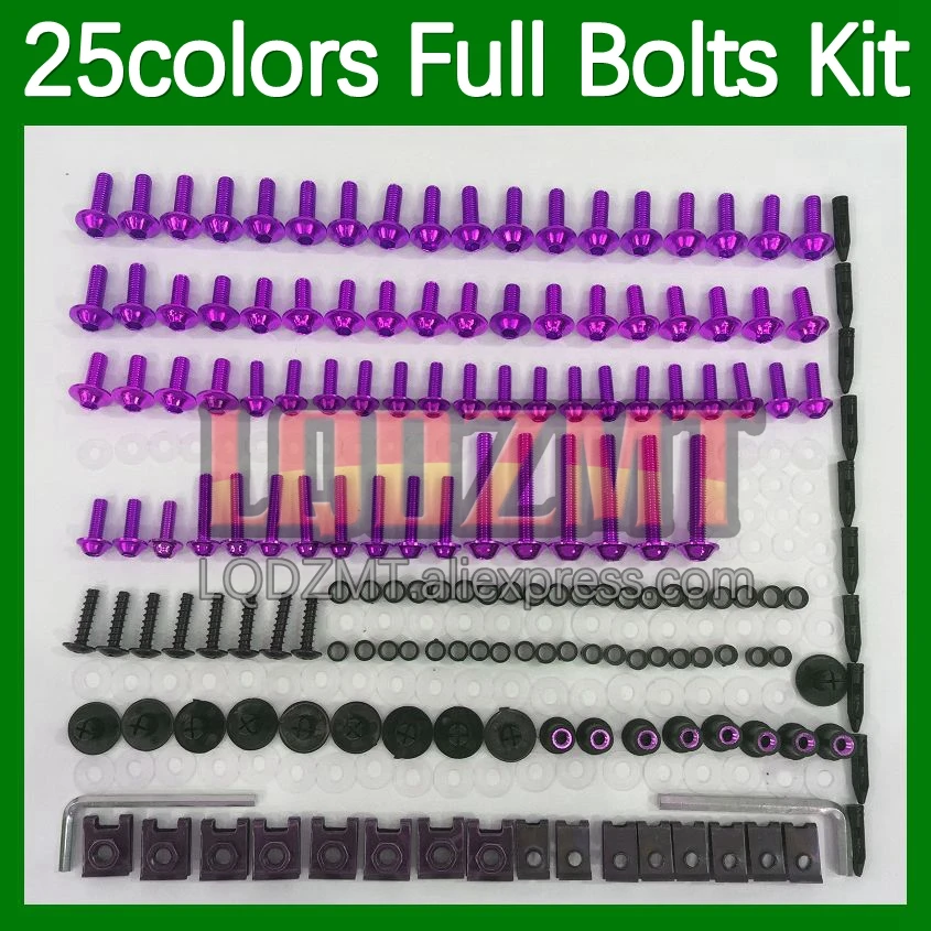 268pcs Body Bolt Full Screws Kit For YAMAHA YZF R6 R 6 YZFR6 YZF-R6 17 18 19 20 21 2017 2018 2019 2020 Fairing Bolts screw Nut