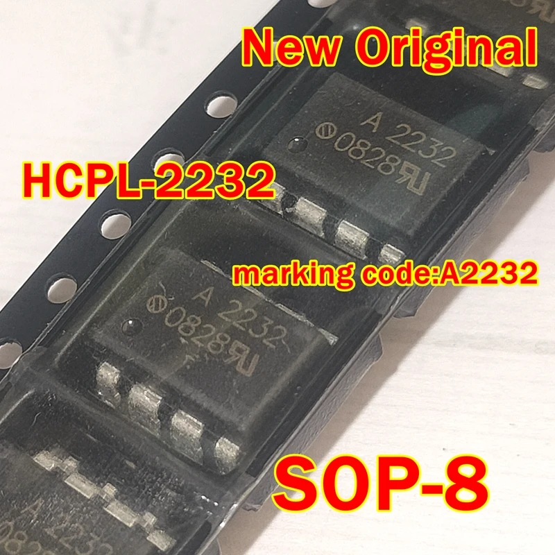 

1pcs to 100pcs HCPL-2232-000E HCPL-2232 SOP-8 New Original marking code:A2232 Low Input Current Logic Gate Optocouplers