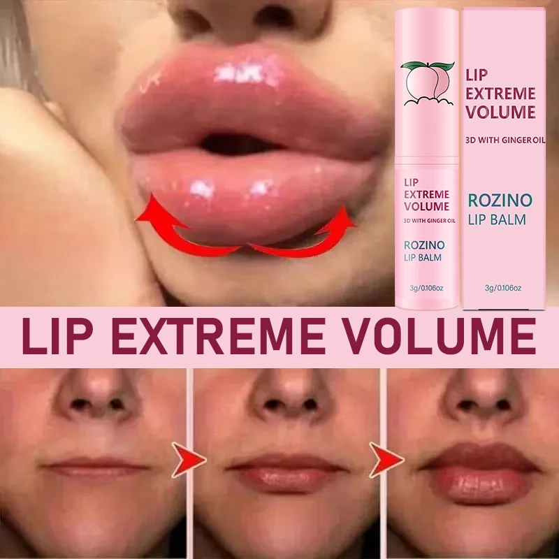 Super Powerful Instant Volume Lip Balm Plus+, 2-Minute Volume-Enhancing Lip Serum, Long-Lasting Lip Plumping Essence - High-Gloss Lip Balm, Maximum Strength - 50% Thicker, Long-Lasting Effect, Fast and Effective, Suitable for All Lip Types - Sensitive, Moisturizing, High-Gloss, Smoothing, Creates a Sexy, Glossy, Plump Look - Enhances Lip Volume and Elasticity, Instantly Plumps and Smoothes Lip Lines