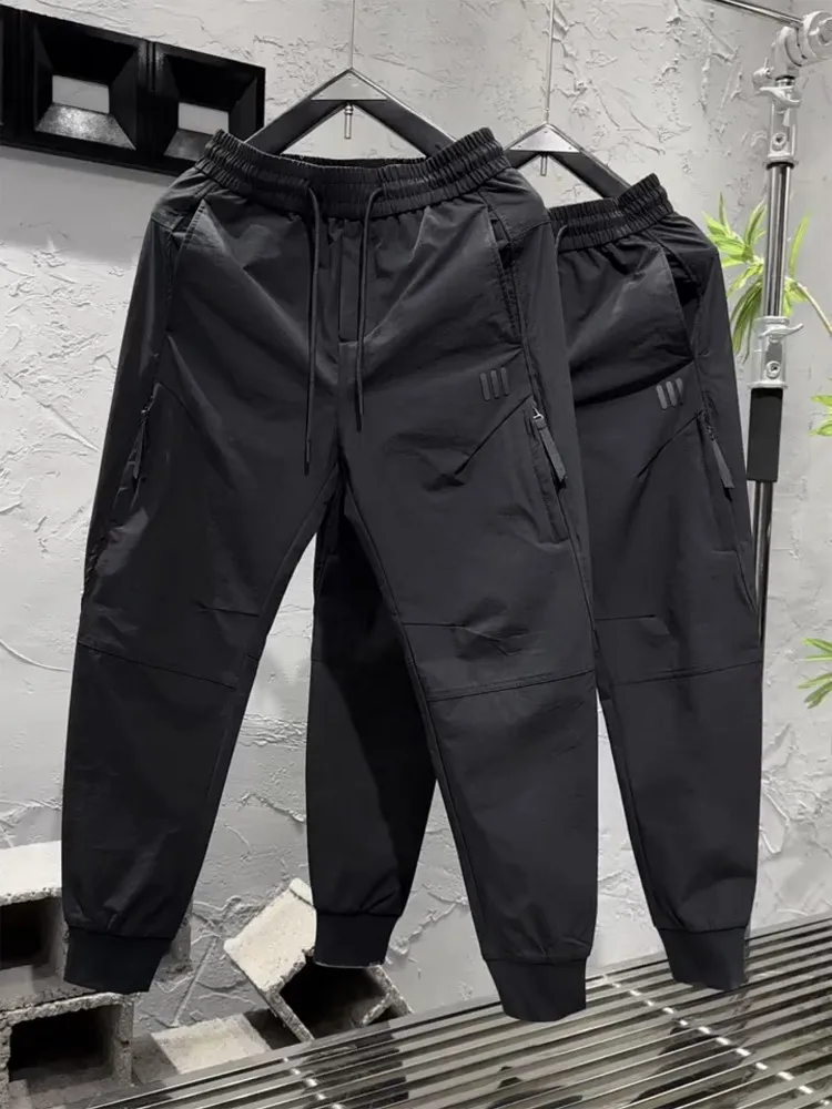 Men's Fce Lined Loose Fit Nine Inch Casual Harlan Pants Bla Workwear Trousers Street Sle Polyester Fiber Regular Fit