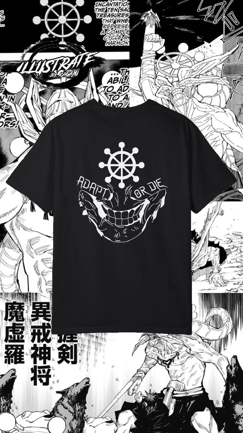 Юютсу кайсен рубашка махорага аниме чехол с насосом JJK Sukuna juютсу Kaisen подарок для Него