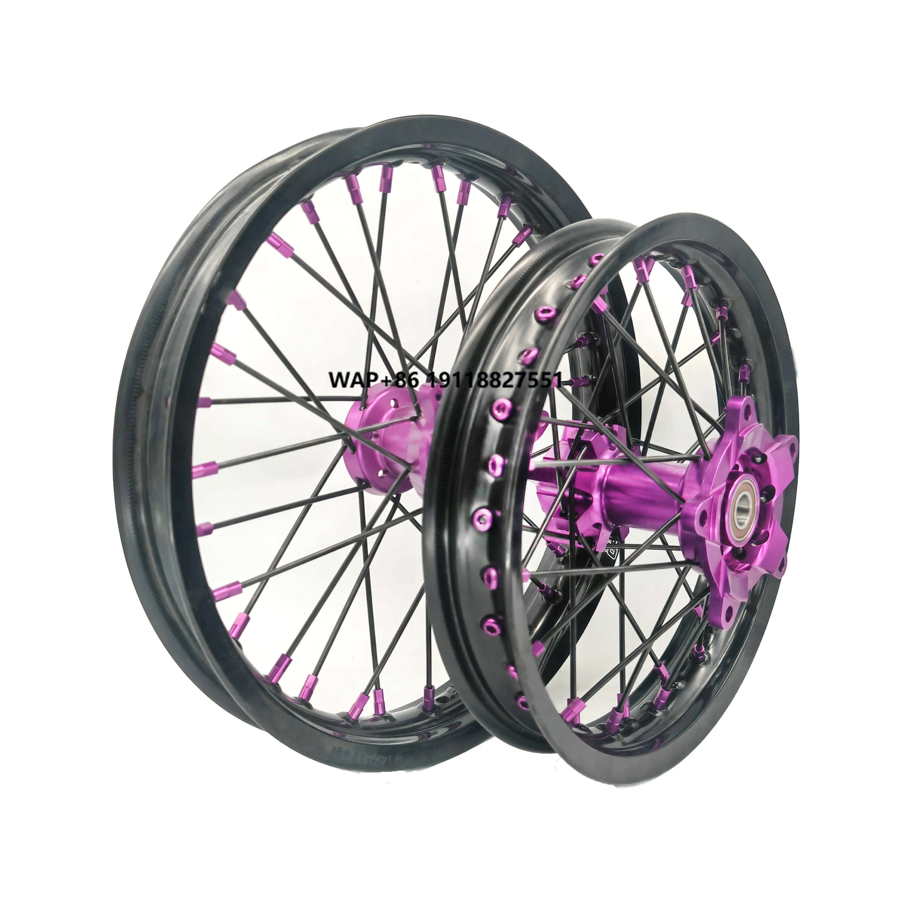 

14 12 Inch SX 65 Wheel CNC Hub Black Rim KID's Cross Wheels Motorcycle Wheels for