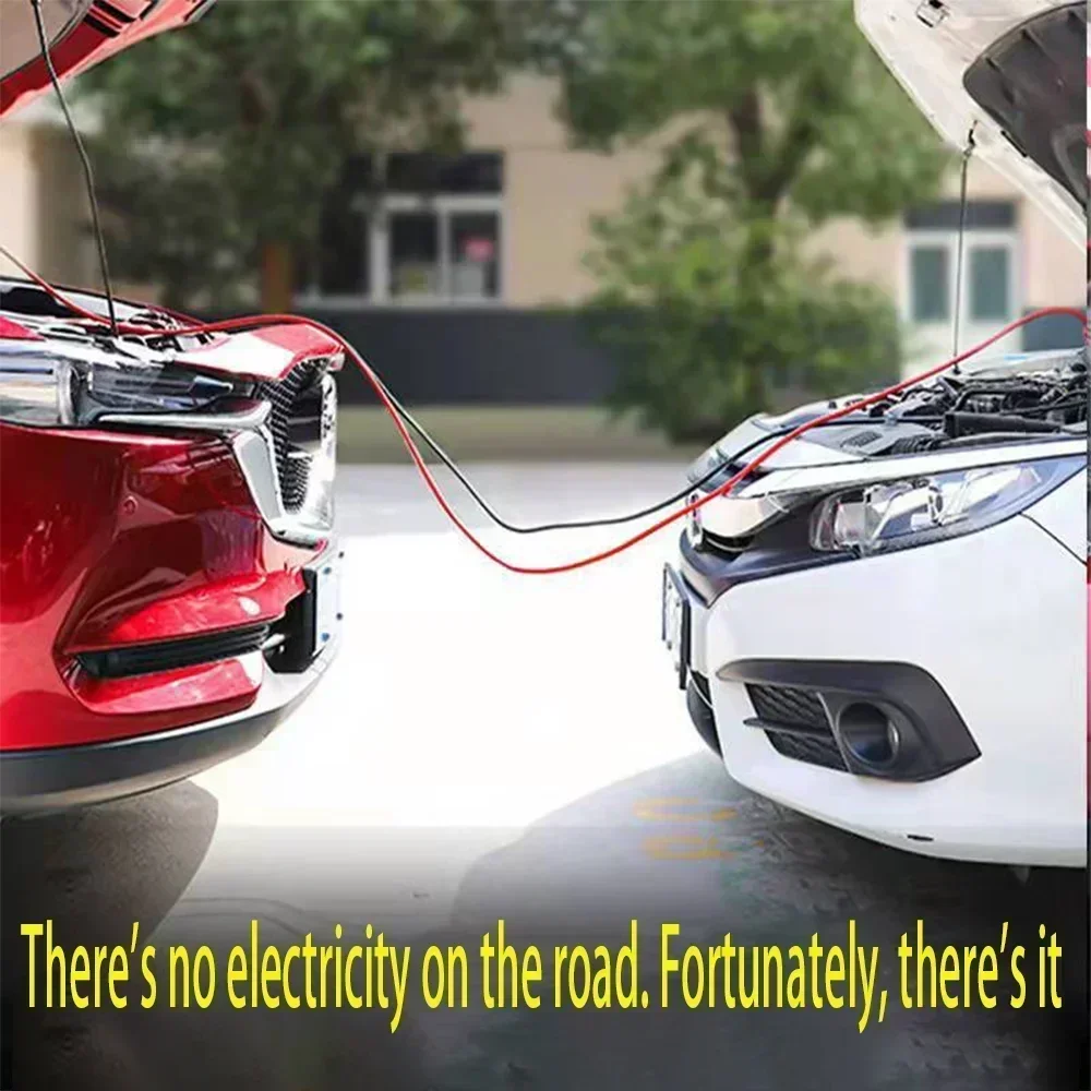 4-Meter-Autobatterie-Überbrückungskabel, Premium-Kupfer-Verbindungskabel, Starke Starthilfekabel, Robustes Notfall-Starthilfegerät für Autos – Detail 8
