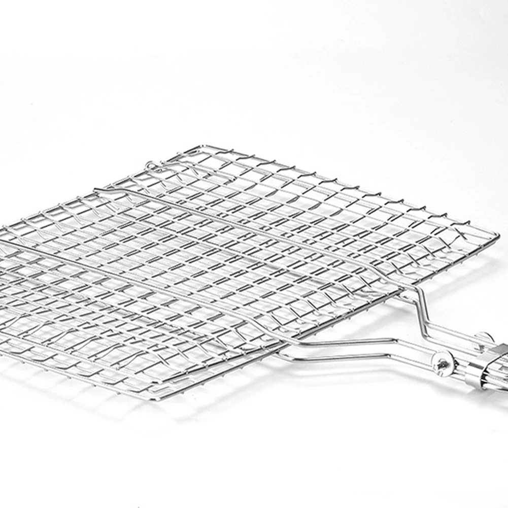 Cesta para asar barbacoa, cesta anticorrosión para parrilla de pescado, cesta para parrilla de verduras de 8,6x12,6 pulgadas para pescado, verduras, carne, camarones