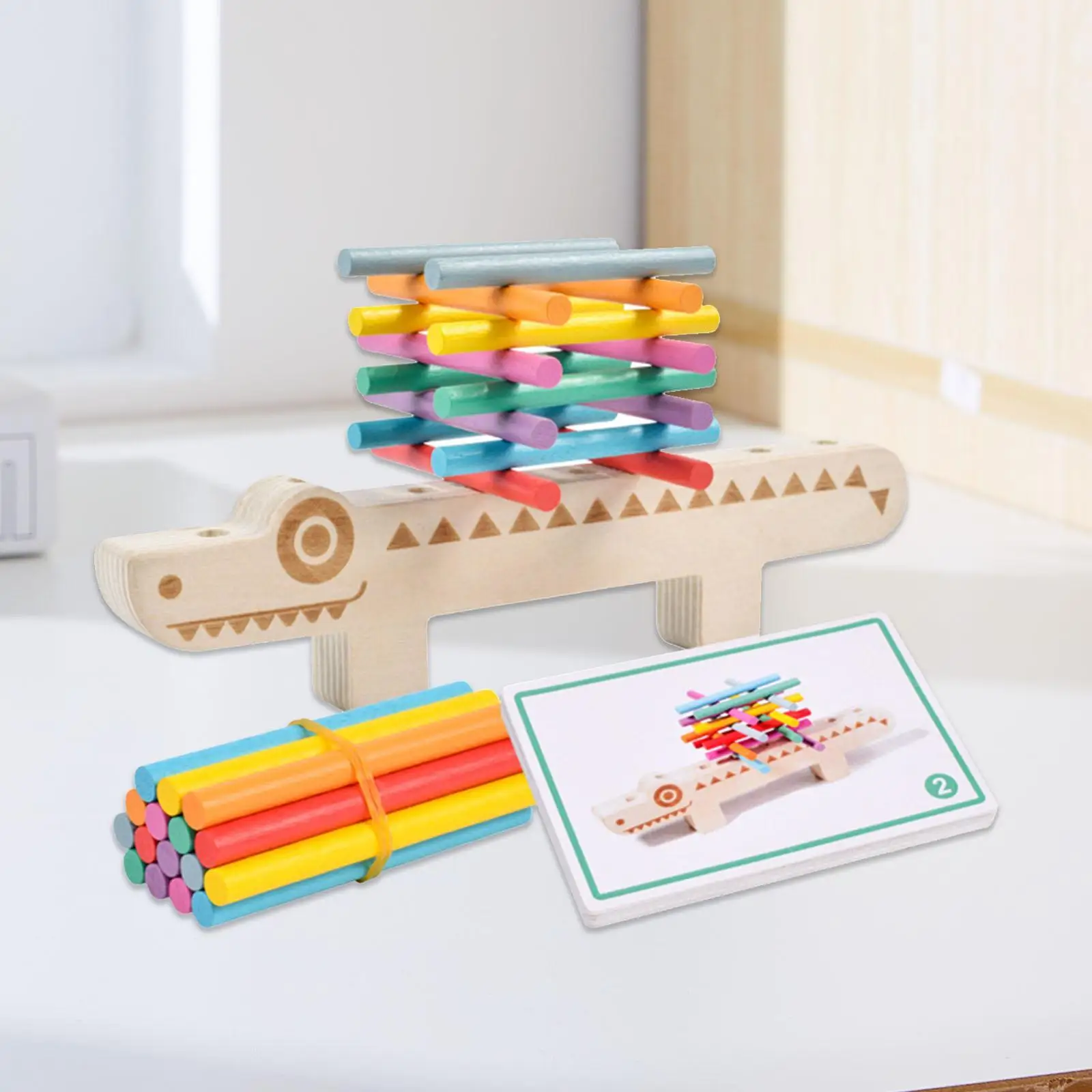 Montessori Sticks Toy Montessori Educational Toy Kindergarten Montessori Color Matching Toys for Family Game Interaction Toy