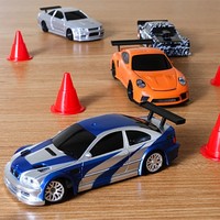 Mini Car Toys 1/43 RC Drift Car Racing Cars Upgrade Gyro 2.4G Remote Control 4WD Off-road High Speed Vehicle Model Toys Gifts