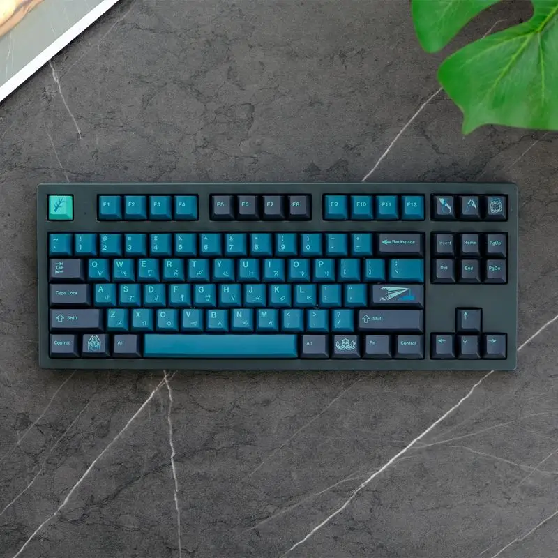 Abyss, keycap 129 keys PBT original height, sublimation, mechanical keyboard suitable