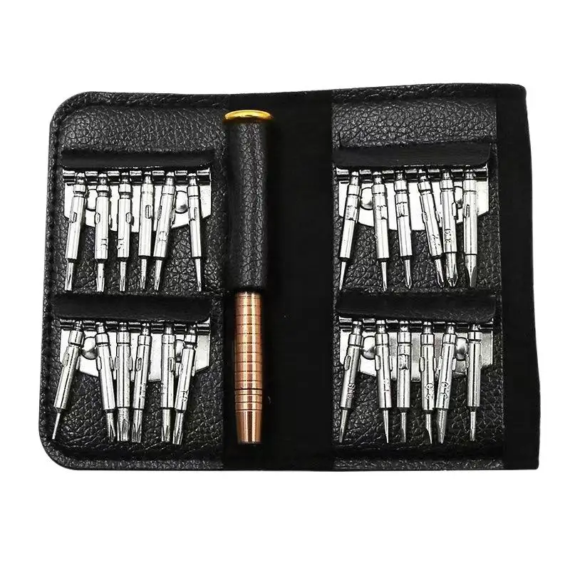 25 PCS Magnetic Screwdriver Set Multi-function Hand Tool Precision Phone Camera Repair Torx Hex Screw Driver Bits Kits Bag