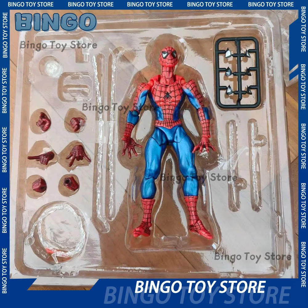 16cm KO Kaiyodo Spider-Man 1.0 Ver Anime Actionfigur Marvel Figurine Amazing Yamaguchi Modell Statue Ornament Sammlerstück Spielzeug