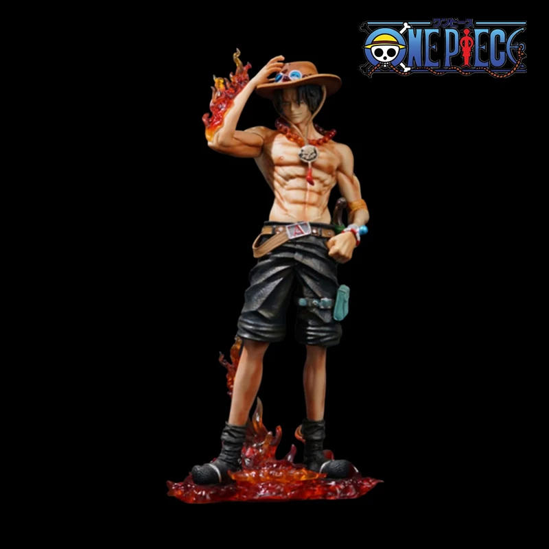 

23cm Anime One Piece Character Ace Action Figure Statue PVC Collection Statue Doll Model Desktop Decoration Toy Gift Ornaments