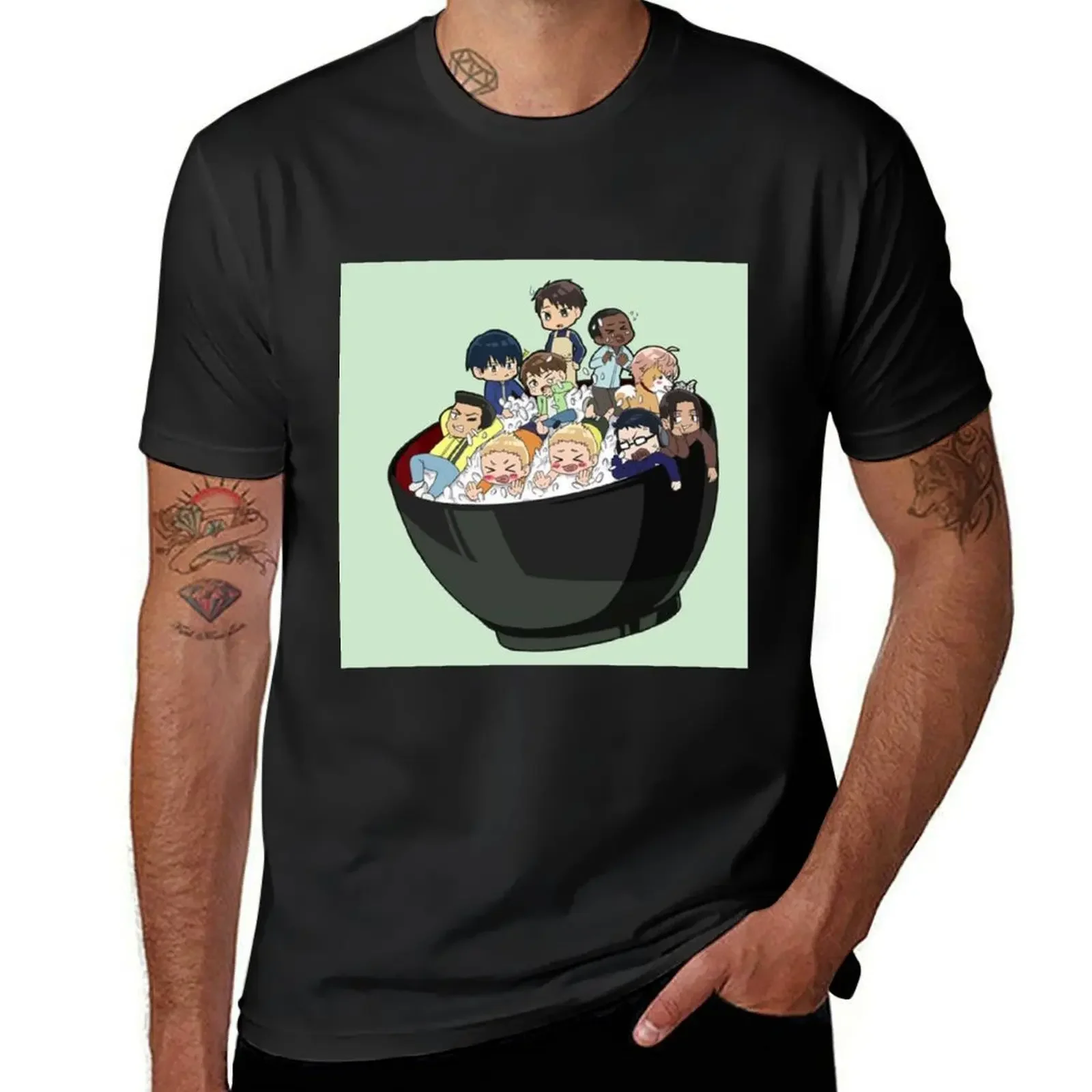 

Футболка с коротким рукавом, Kansei Running Team, забавная уличная одежда в стиле аниме, компрессионная мужская одежда