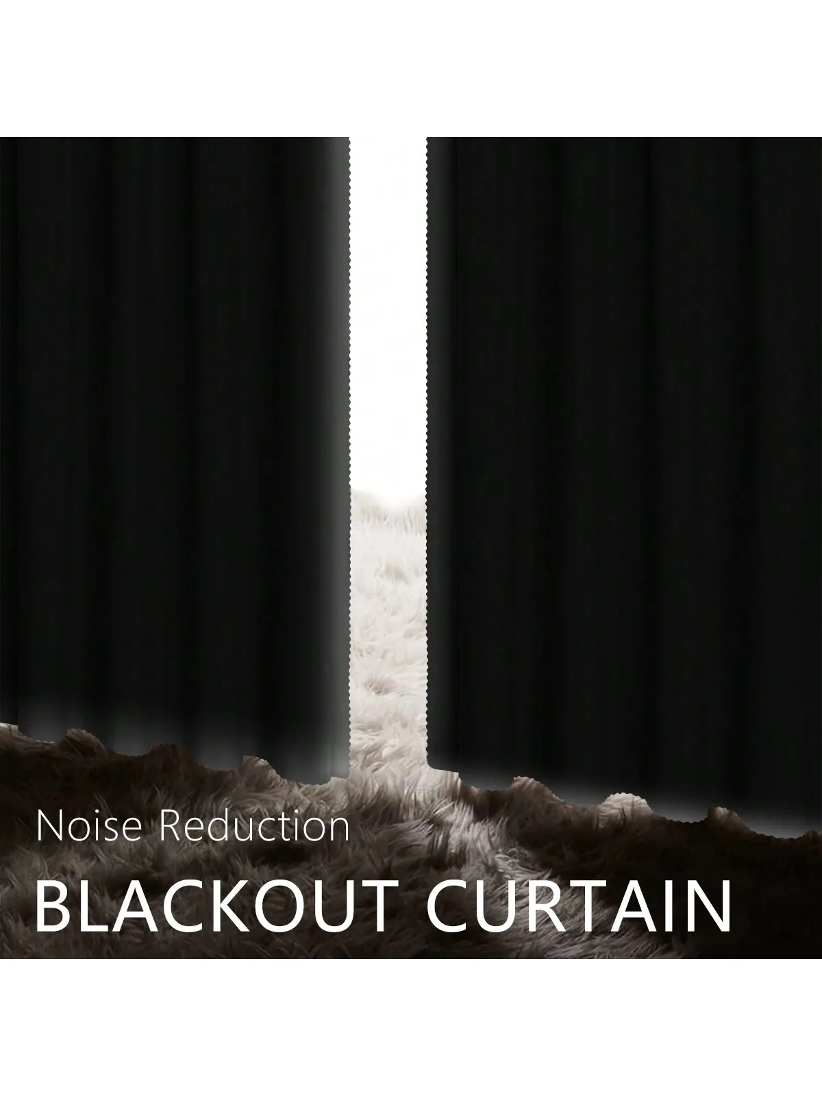 1pc Romantic Hollow Star Blackout Curtains, Full Light Blocking Textured Window Curtains for Bedroom, Living Room