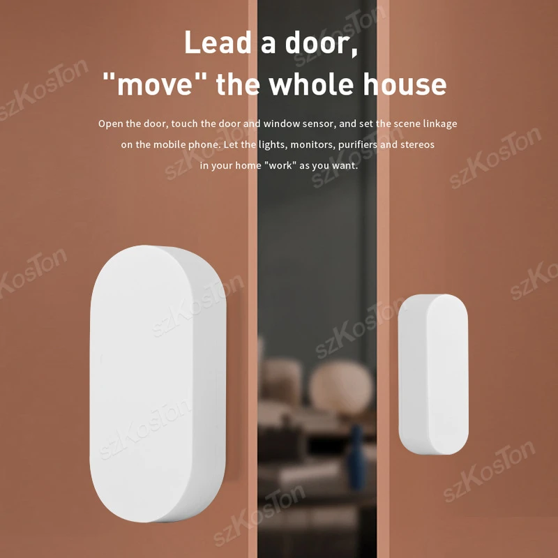 Tuya Smart WiFi ZigBee Door Window Sensor Home Security Protection Alarm System Detector App Control Works with Alexa Google