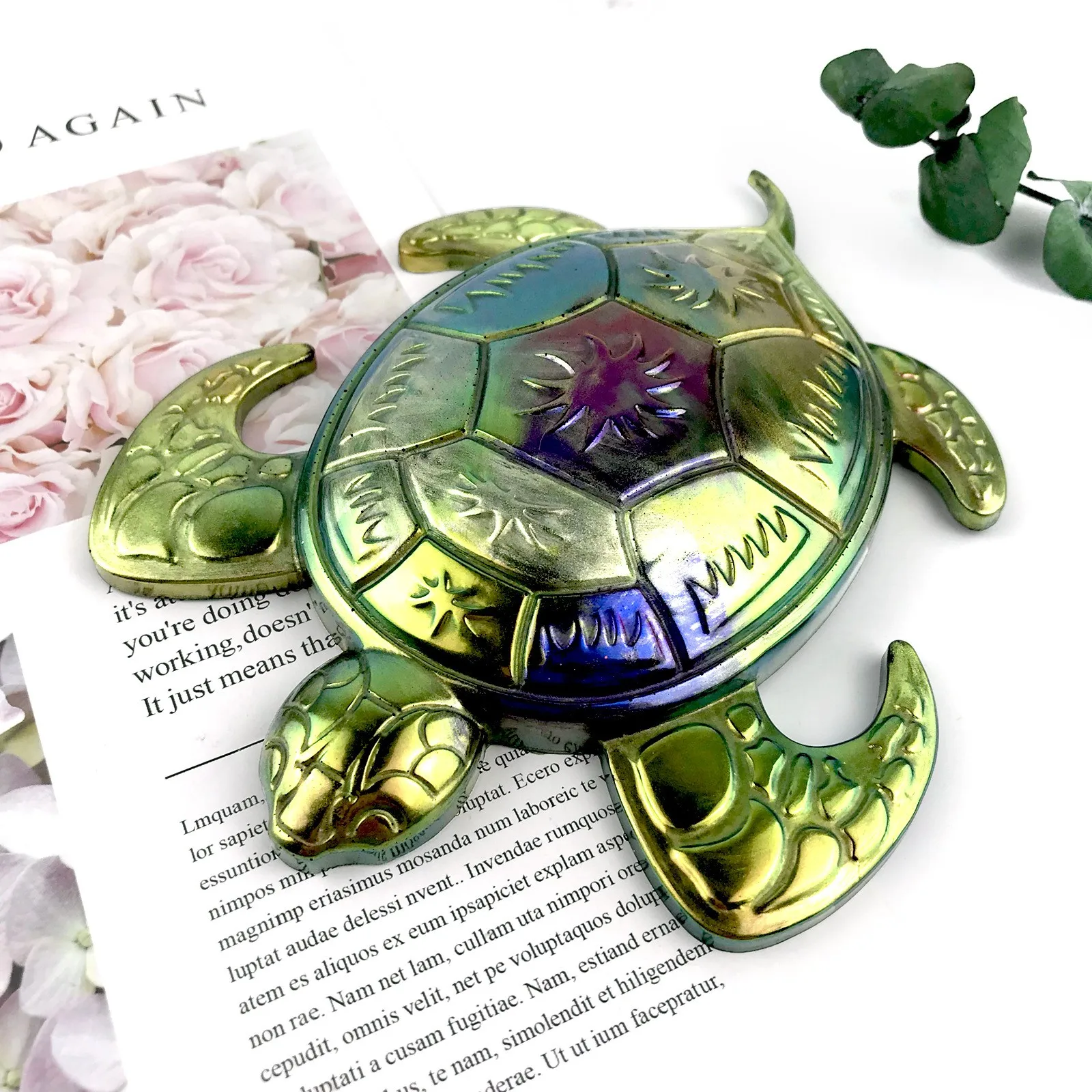 3D Turtle Animal Silicone Mold, Epoxy Resin Mold Wall Mounted Tabletop, Aquarium Fish Tank Decorative Art Production Tool