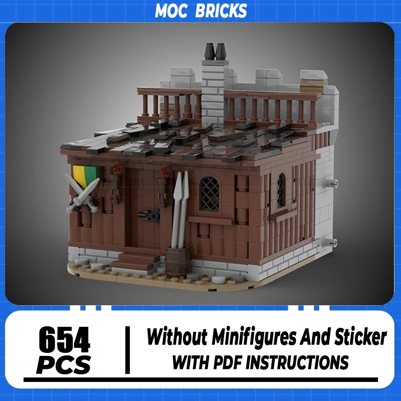 

Модель замка Moc Building Block Модульные замковые барраки ​ ​ ​ ​ ​ ​ ​ Модель Технология Кирпич DIY Сборка Строительная игрушка HolidayGift