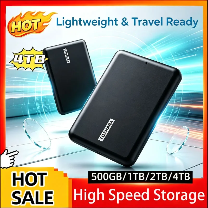 2026 Portable External Hard Disk 1TB 2TB Ultra Slim USB3.0 Mobile Hard Drive External Storage Decives for Laptop Mac