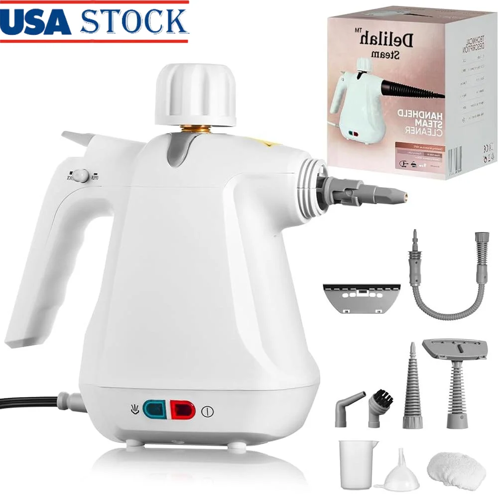 منظف بخار محمول متعدد الأغراض، باخرة قوية محمولة، ملحقات تسخين سريعة، أرضيات تنظيف البخار، أثاث النوافذ