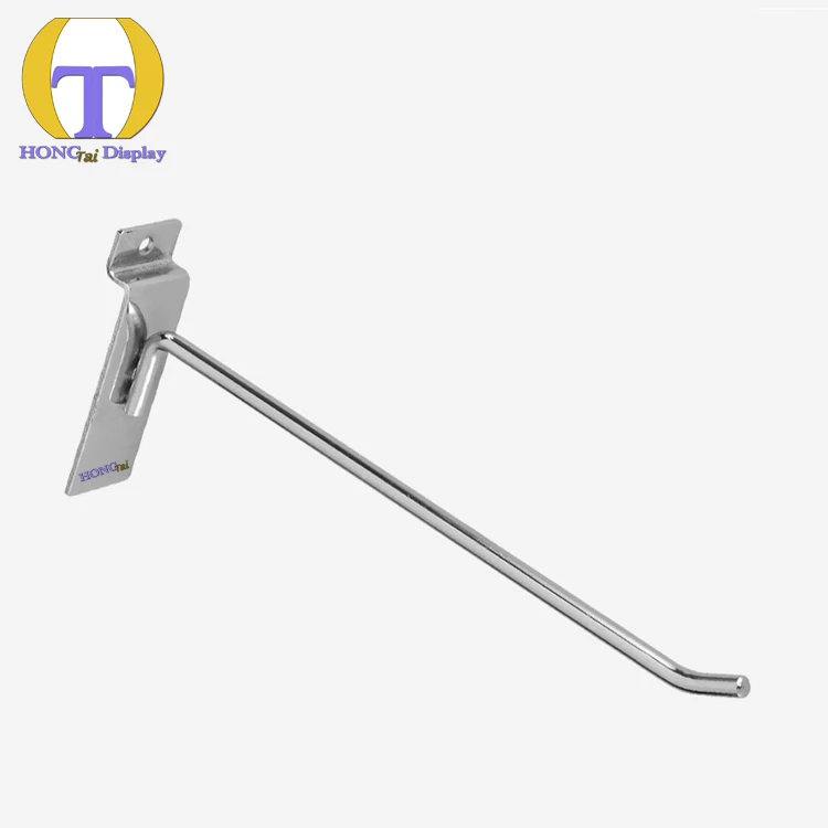 

Custom.Retail Shop Slat Wall Black Chrome Metal Display Bracket