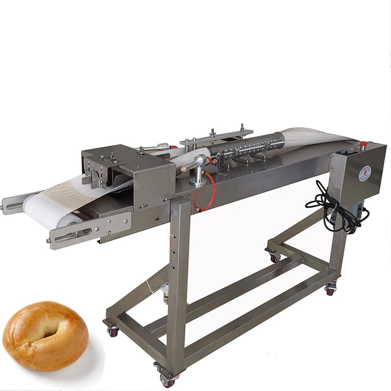 Automatic Round Donut Maker Bagel Bread Forming Roller Press Machine for Commercial Bakery Production Line