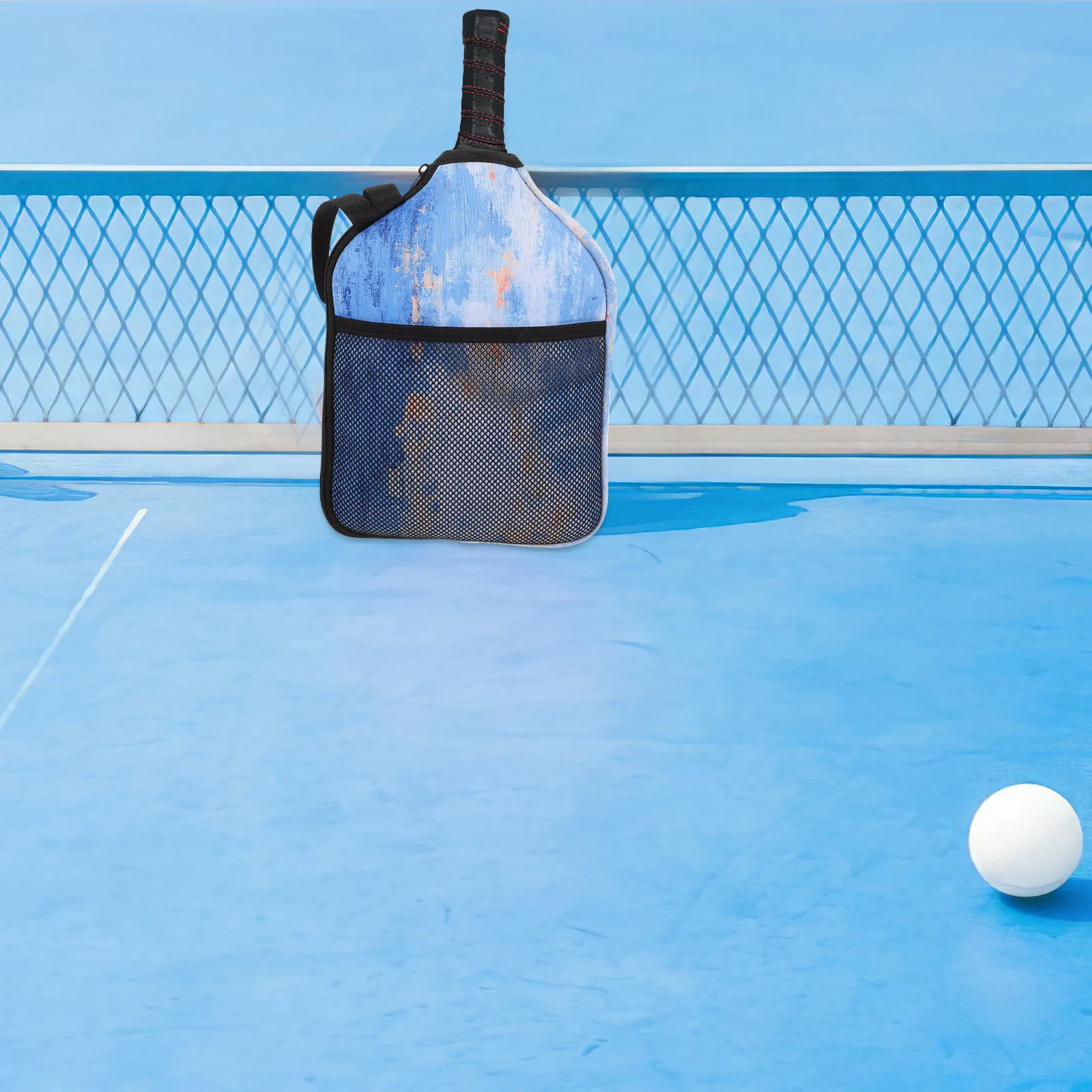 

Small Cricket Ball Paddle Cover Protective Sleeve Neoprene Ball Racket Case Durable Portable Outdoor Racket Protector