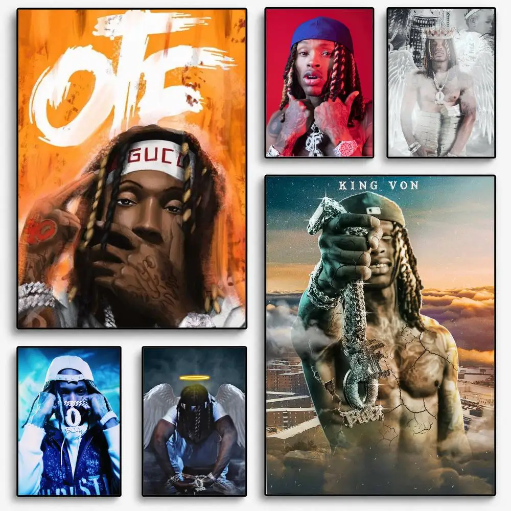 Rapper T-King Cool Von Poster Room Home Decoration Interior Wall Art Printing Garage Posters Gift