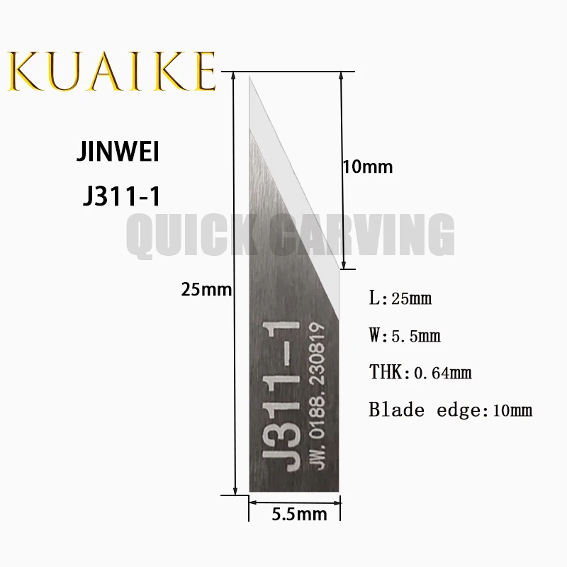 Imagem -04 - Jwei-lâmina Oscilante de Faca Vibratória Corte Cnc Jwei J310 J3111 J311-1-s J312 J314 J315 J316 J317 10 Pcs
