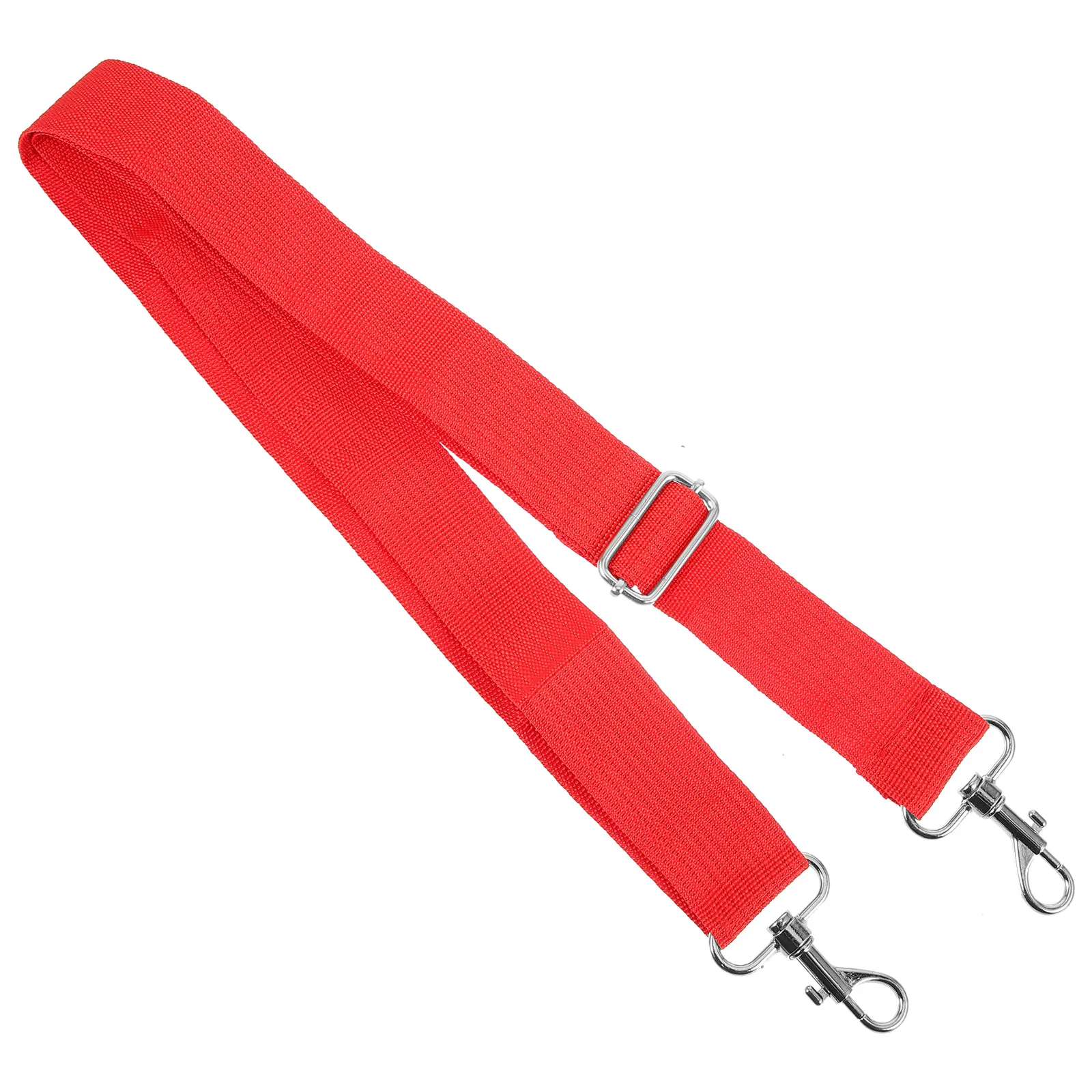 

Durable Snare Strap Polyester Adjustable Length Marching Drum Sling Support Accessory Red Color Adult Use Drum Waist Belt