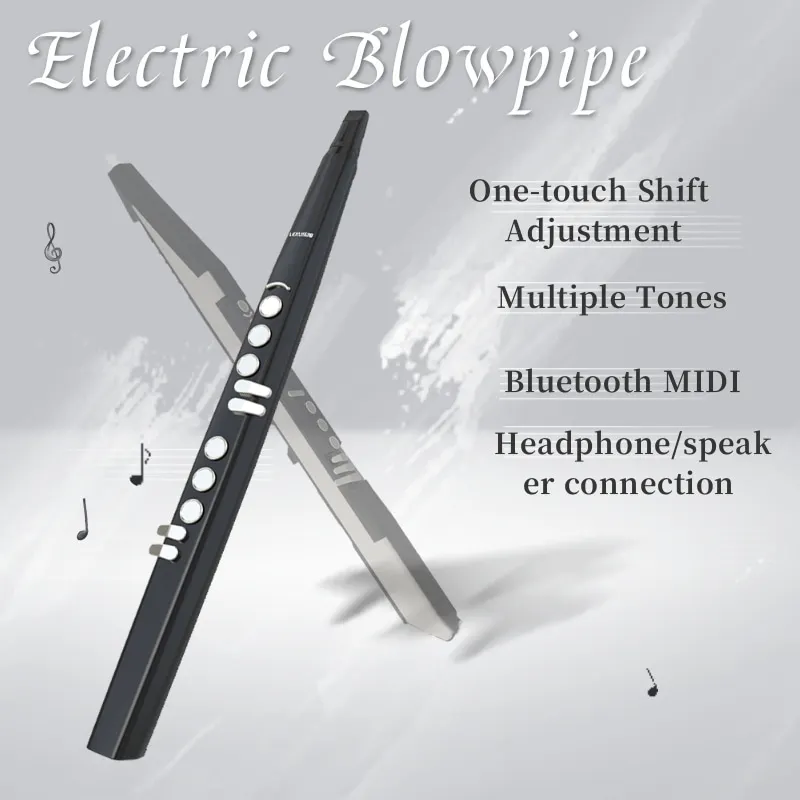 S56 Electronic Wind Saxophone, External Speaker, Headphone, Audio Output, 12 Tones, 88 Tones, MIDI, Support