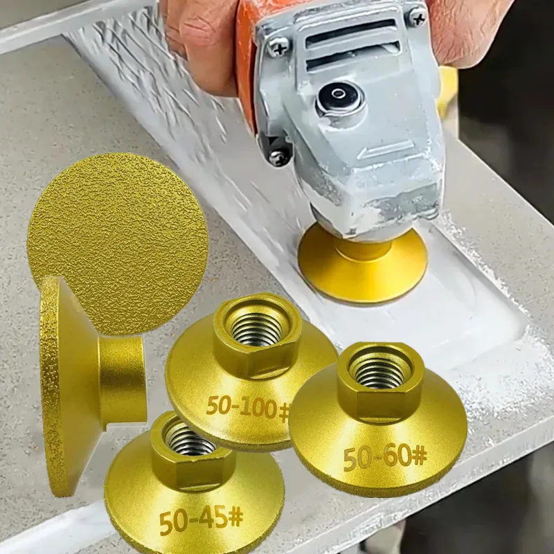 

Резьба М14 45/60/100 # Паяная плоская шлифовальная головка, абразивный полировальный камень, мрамор, кварц, гранит, булыжник, шлифовка, острый, эффективный