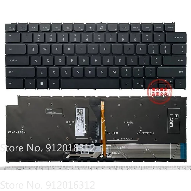 

New US Keyboard for DELL Inspiron 16 Plus 7640 7645 14 Plus 7440 Laptop Backlight Keyboard