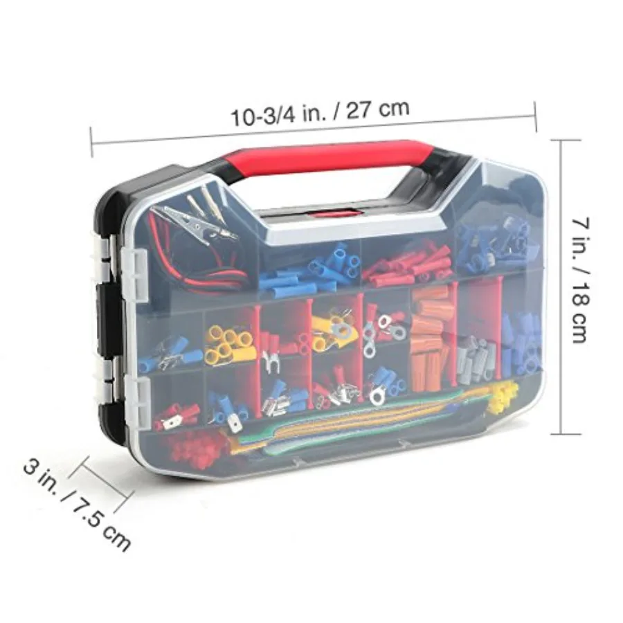 582-Piece Heat Shrink Wire Connectors Kit, Electrical Wire Terminals, Electrical Repair Kit with Wire Cutter Stripper Crimping view 4