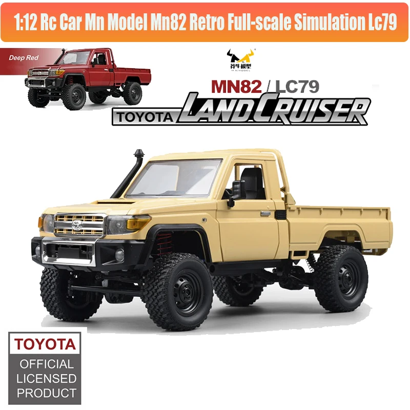 Mn Model MN82 Retro Full-scale RC Off-road Vehicle 1:12 Toyota Land Patrol Pickup  Climbing Model Toy Boy Gift New 2024  Rc Car