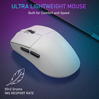 E-YOOSO Portable Ultra LightWeight Mouse Wired Mouse Tri-Mode 2.4G /BT/USB-C Rechargeable Computer Mouse for Laptop/PC/Mac
