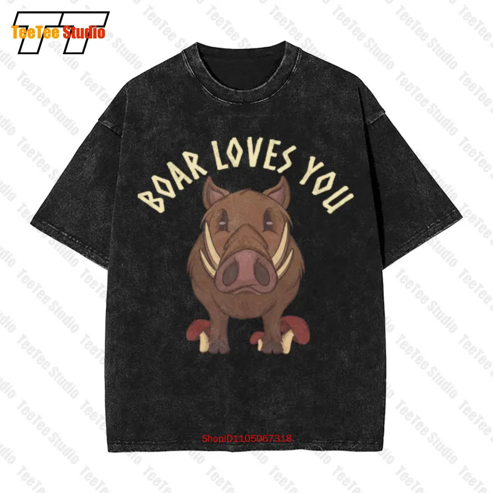 Valheim The Boar Loves You Vintage Oversized T-Shirt GCJE