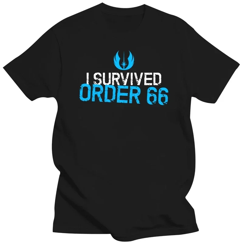 T-Shirt Summer fashion streetwear short sleeve Tees I Survived Order 66 harajuku men\'s t-shirts Star Men Clothing Printed Wars