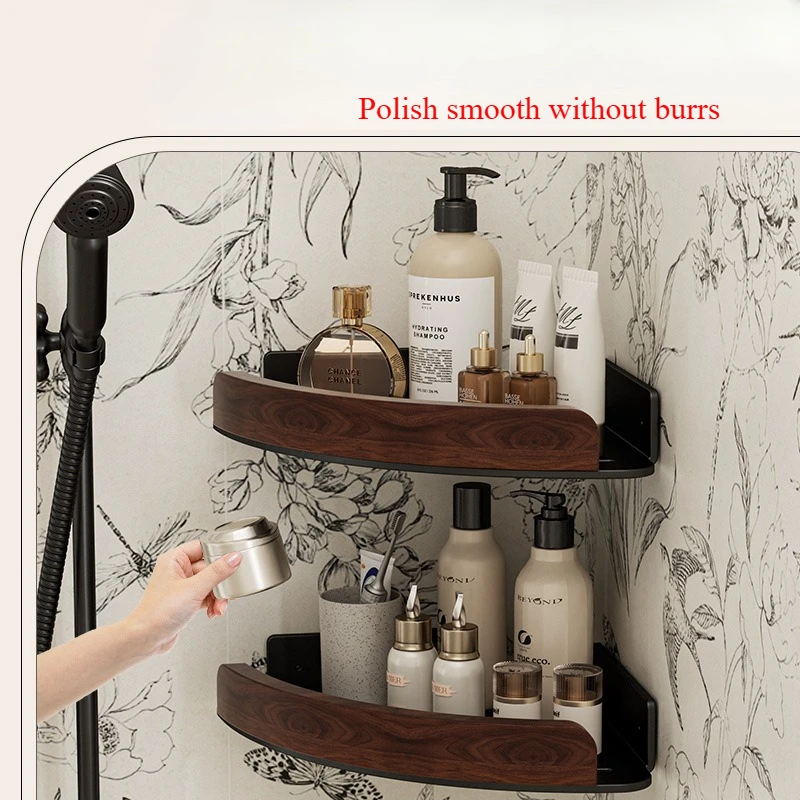 Bathroom Storage Rack Home Organizer Storage Set Wall Mounted Washroom Storage Waterproof Moisture Proof Smooth Without Burrs