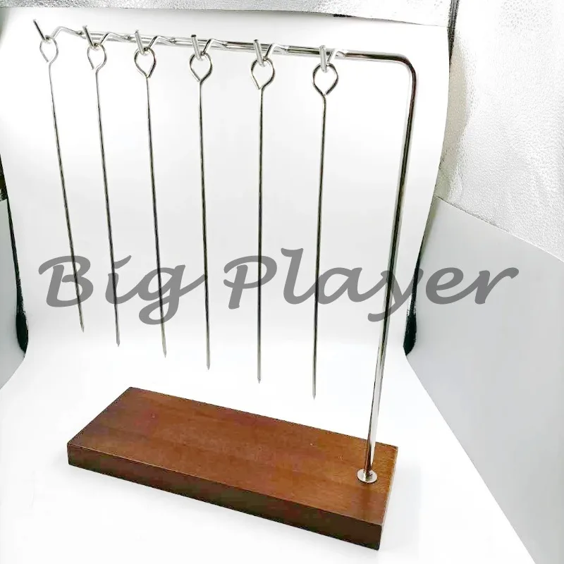 

Ресторанная креативная художественная концепция, посуда, тарелка для шашлыков в западном стиле, подвесная полка для шампуров из нержавеющей стали