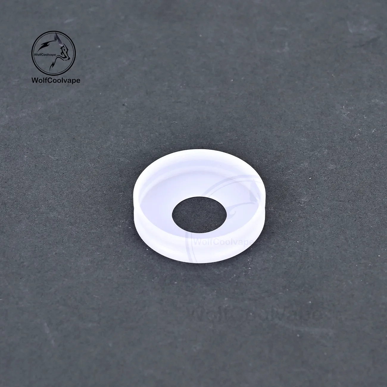 wolfcoolvape 2pcs 24mm Slant Ring 415 Style Stainless Steel Mod Adapter for 510 RTA RDA Vape Atomizer Silver Finish