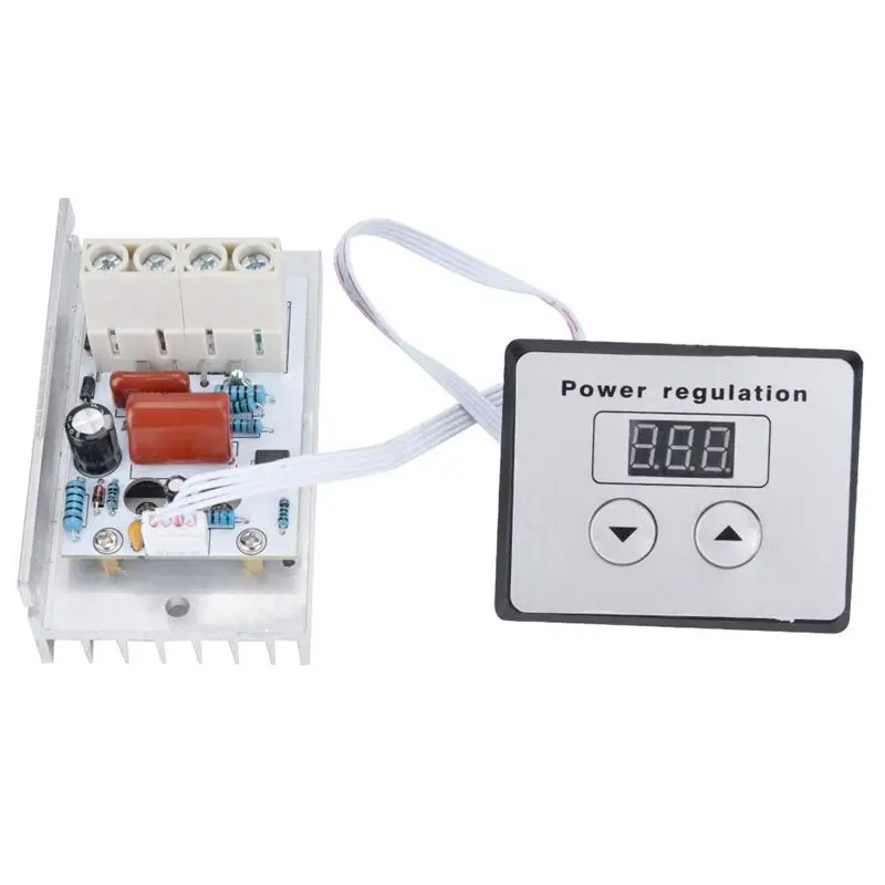 

A29F-Electronic Voltage Regulator Dimmer Switch, 10000W SCR Digital Voltage Regulator Speed Control Dimmer Thermostat AC 220V 80