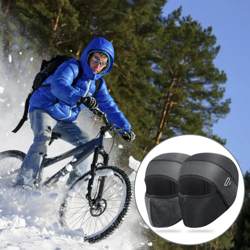 Head Protector Soft Plush Face Ear Cycling Face Cover Cap for Outdoor Winter Sports