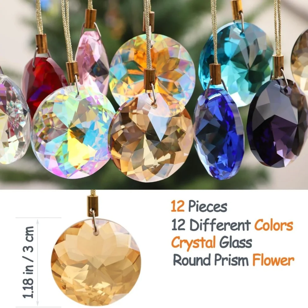 

12pcs Round For Crystal Ball Christmas Tree Ornaments For Festive Home Decor Christmas Ball Ornaments Tree Decorative Shatterpro