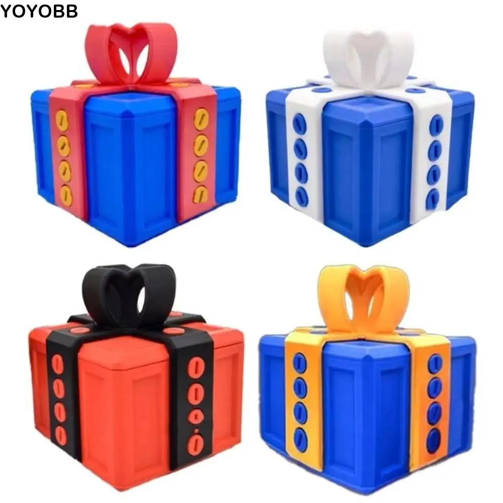 

3D Printed Annoying Gift Box Twist Storage with Screws Puzzle Box Fun Decorations Assorted Colors Prank Storage Box