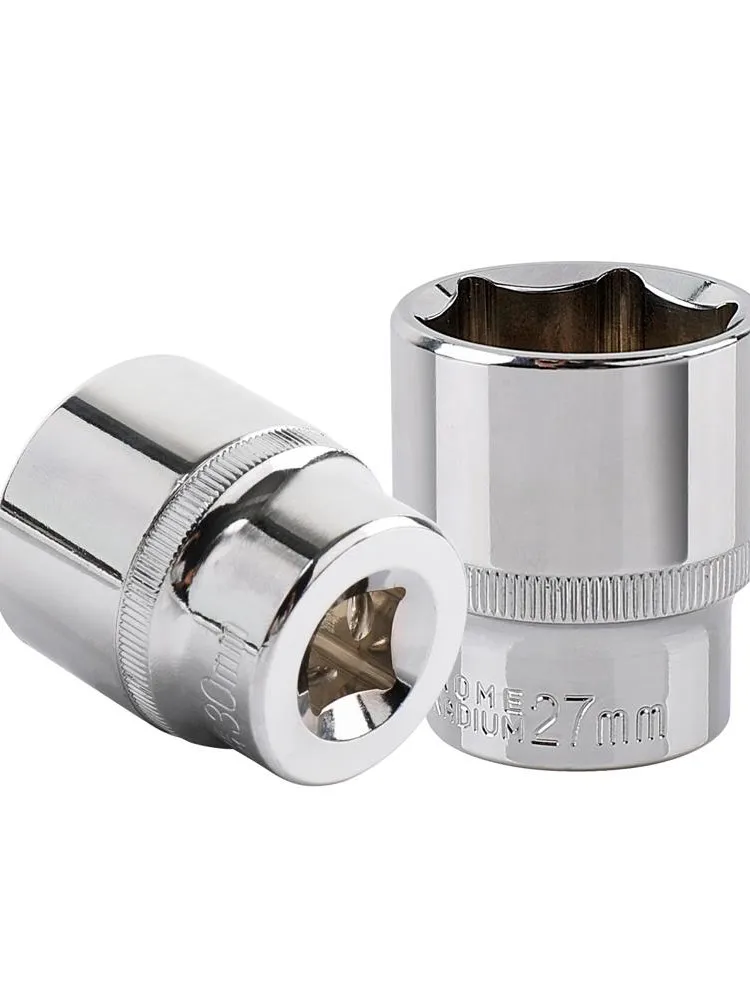 1pcs hexagone 1/2 court Clé À douille De Douille De Tête de Chrome vanadium alliage 8MM 9MM 10MM 11 12 13 14 15 16 17 18 19 20 21 22 23 24