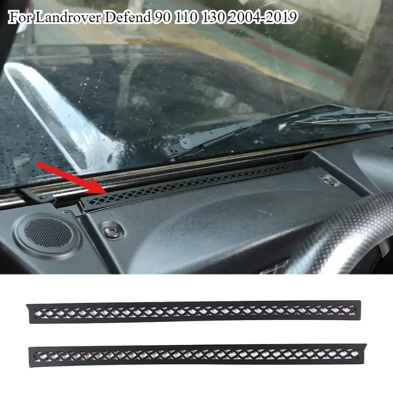 

Для Land Rover Defender 90 110 2004-2019 автомобильная приборная панель воздуховыпускное отверстие антиблокировочная сетчатая крышка наклейка из алюминиевого сплава аксессуары