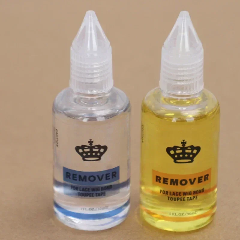 30Ml Wig Glue Remover for Lace Wig/Toupee/Closure/Tape Hair Extension Clear Remover for Adhesive Tape Yellow Liquid Glue Remover