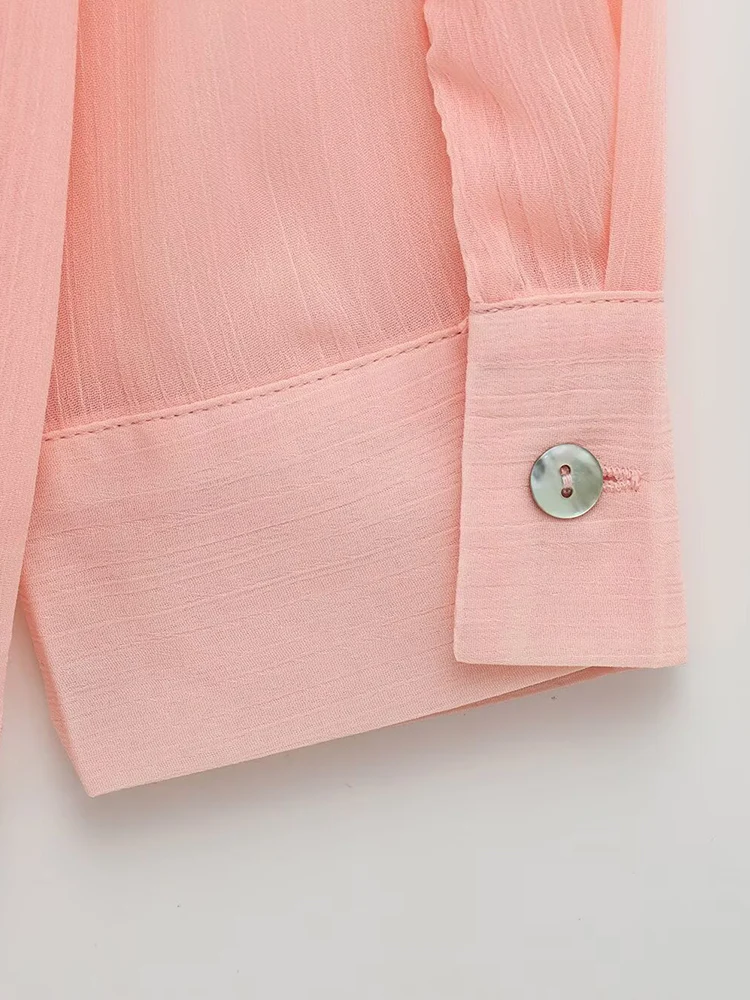 Women Summer Solid Shirts Blouses Tops 2025 Fashion Cascading Ruffle Chiffon Female Elegant Street Thin Top Clothing