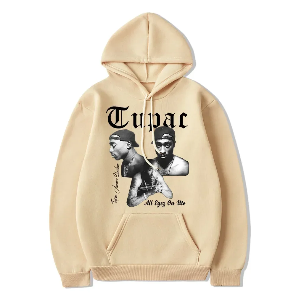 Rapper Tupac 2pac Hoodie Men Women Clothes Sweatshirt Fashion Harajuku Autumn Winter Hoodies Unisex Streetwear Casual Hip Hop