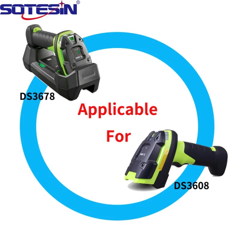 SOTESIN Pure Copper Coiled Spiral Serial RS232 to Rj50 Barcode Reader Cable QR Code Scanner Cable for Zebra LI3608-SR DS3608